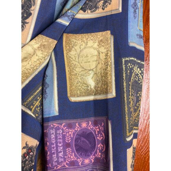 Blue Modcloth Blouse Fantasy Book XS - Picture 12 of 12